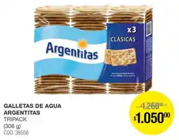 Atomo Conviene Argentitas galletas de agua tripack oferta