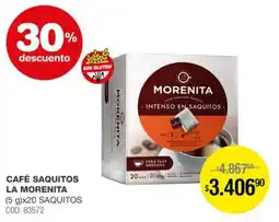 Atomo Conviene La morenita café saquitos oferta