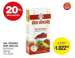 Atomo Conviene Dos anclas sal gruesa estuche oferta