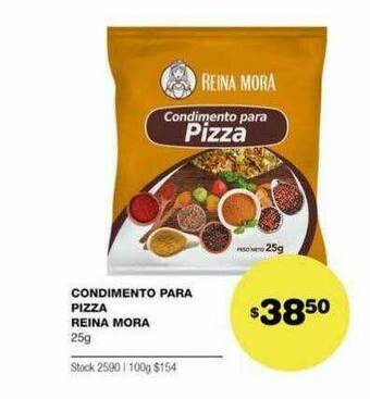 Atomo Conviene Condimento Para Pizza Reina Mora oferta
