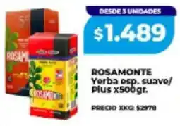 Supermayorista Vital Rosamonte yerba esp. suave/ plus oferta