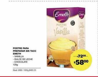 Atomo Conviene Postre Para Preparar Sin Tacc Emeth oferta