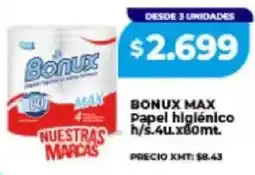 Supermayorista Vital Bonux max papel higiénico h/s. oferta