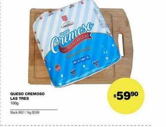 Atomo Conviene Queso Cremoso Las Tres oferta