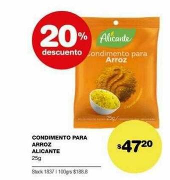 Atomo Conviene Condimento Para Arroz Alicante 20% Descuento oferta