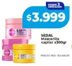 Supermayorista Vital Sedal mascarilla capilar oferta