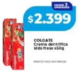 Supermayorista Vital Colgate crema dentrifica kids fresa oferta