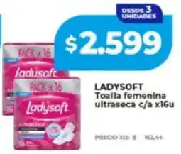 Supermayorista Vital Ladysoft toalla femenina ultraseca oferta
