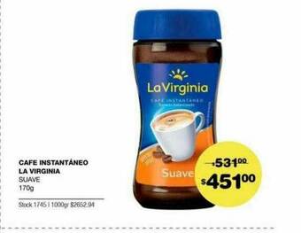 Atomo Conviene Cafe Instantâneo La Virginia oferta
