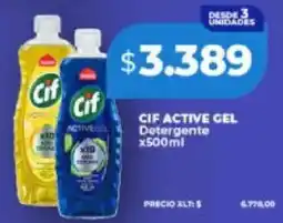 Supermayorista Vital Cif active gel detergente oferta