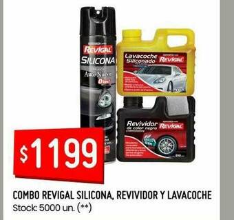 Changomas Combo Revigal Silicona Revividor Y Lavacoche oferta