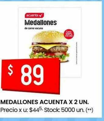 Changomas Medallones Acuenta X 2 Un. oferta
