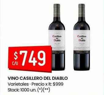 Changomas Vino Casillero Del Diablo oferta