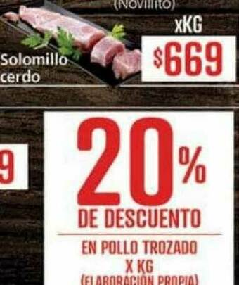 Supermercados Aiello Solomillo Cerdo oferta