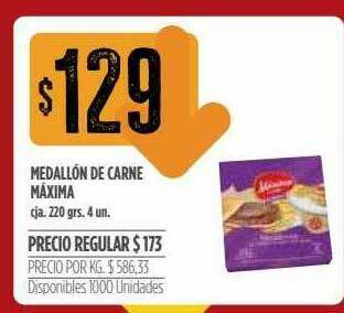 Supermercados Vea Medallón De Carne Máxima oferta