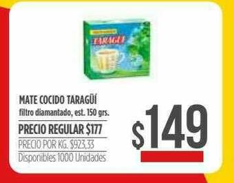 Supermercados Vea Mate Cocido Taragüi oferta