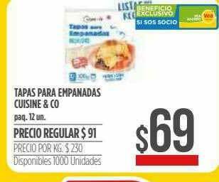 Supermercados Vea Tapas Para Empanadas Cuisine & Co oferta