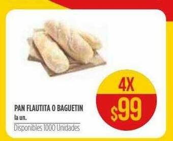 Supermercados Vea Pan Flautita O Baguetin oferta