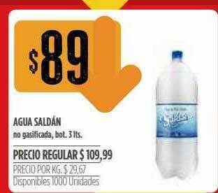 Supermercados Vea Agua Saldán oferta