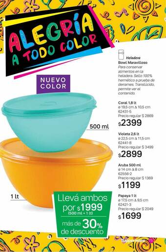 Tupperware Heladera Bowl Maravilloso oferta