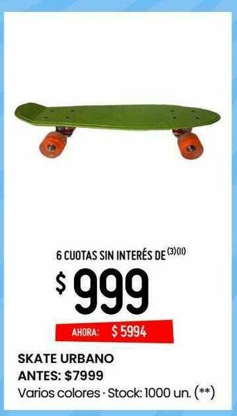 Walmart Skate Urbano oferta