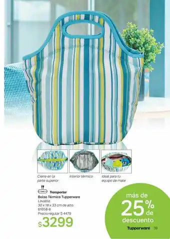 Transportar Bolso Térmico Tupperware