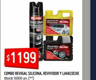 Walmart Combo Revigal Silicona Revividor Y Lavacoche oferta