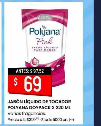 Walmart Jabón Líquido De Tocador Polyana Doypack oferta