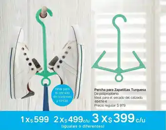 Tupperware Percha Para Zapatillas Turquesa oferta