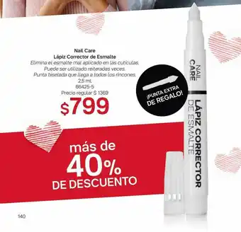 Nail Care Lápiz Corrector De Esmalte