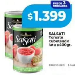 Supermayorista Vital Salsati tomate cubeteado lata oferta