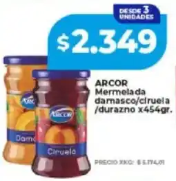 Supermayorista Vital Arcor mermelada damasco/ciruela /durazno oferta