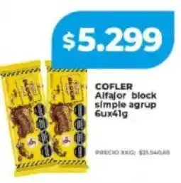 Supermayorista Vital Cofler alfajor block simple agrup oferta