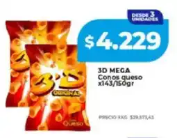 Supermayorista Vital 3D mega conos queso oferta