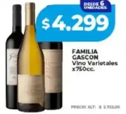 Supermayorista Vital Familia gascon vino varietales oferta