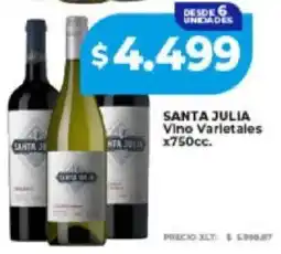 Supermayorista Vital Santa julia vino varietales oferta