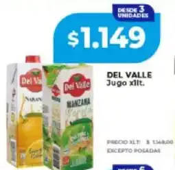 Supermayorista Vital Del valle jugo oferta