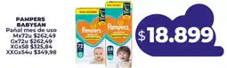 Supermayorista Vital Pampers babysan pañal mes de uso oferta