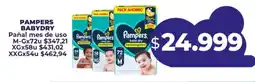 Supermayorista Vital Pampers babydry pañal mes de uso oferta