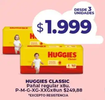 Huggies classic pañal regular