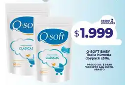 Supermayorista Vital Q-soft baby toalla húmeda doypack oferta