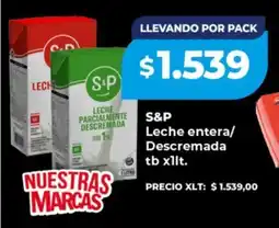 Supermayorista Vital S&P leche entera/ descremada tb oferta