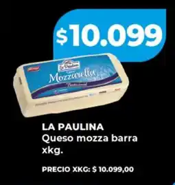Supermayorista Vital La paulina queso mozza barra oferta