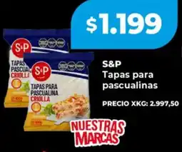 Supermayorista Vital S&P tapas para pascualinas oferta