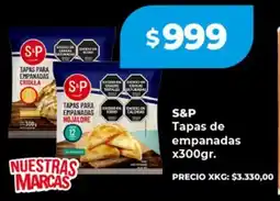 Supermayorista Vital S&P tapas de empanadas oferta