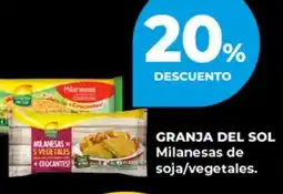 Supermayorista Vital Granja del sol milanesas de soja/vegetales. oferta