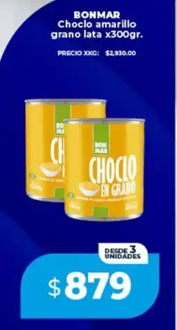 Supermayorista Vital Bonmar choclo amarillo grano lata oferta