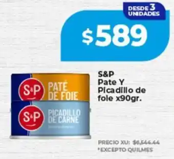 S&P pate y picadillo de fole