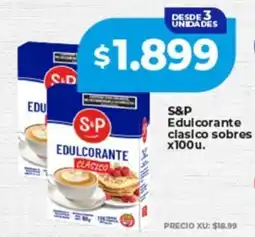 Supermayorista Vital S&P edulcorante clasico sobres oferta