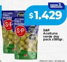 Supermayorista Vital S&P aceituna verde doy pack oferta